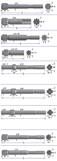 آداپتورهای ساق چکشی بالا