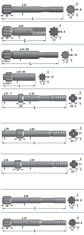 آداپتورهای ساق چکشی بالا