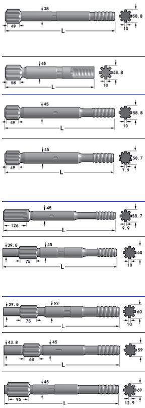 آداپتورهای ساق چکشی بالا