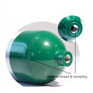 Tanques de oxigênio materiais de alumínio padrão DOT para casa