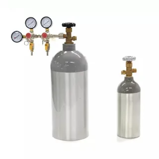 150 Bar Basınçlı Alüminyum Yeniden Doldurulabilir Tüp Co2 Gazı
