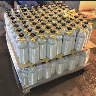 150 Bar Pressure Aluminum Refillable Cylinder Co2 Gas