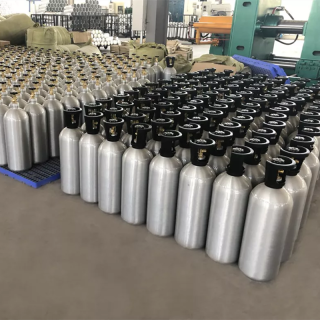 Cilindro de alumínio do dióxido de carbono do distribuidor 5lb da bebida