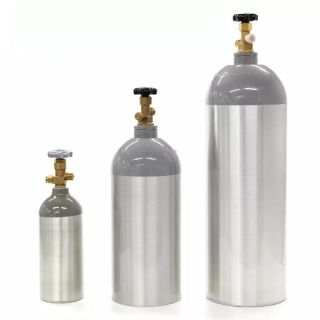 Food Grade High Pressure Aluminum 5 Pound Co2 Bottles