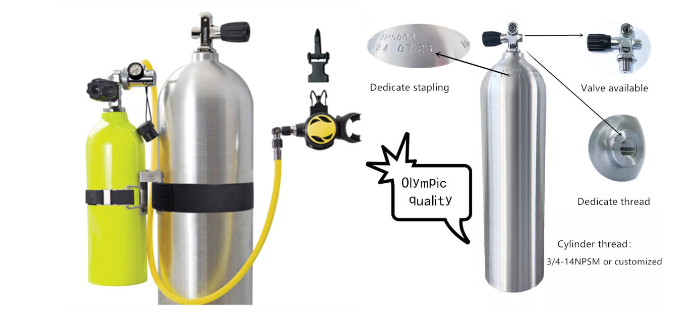 scuba diving air tank