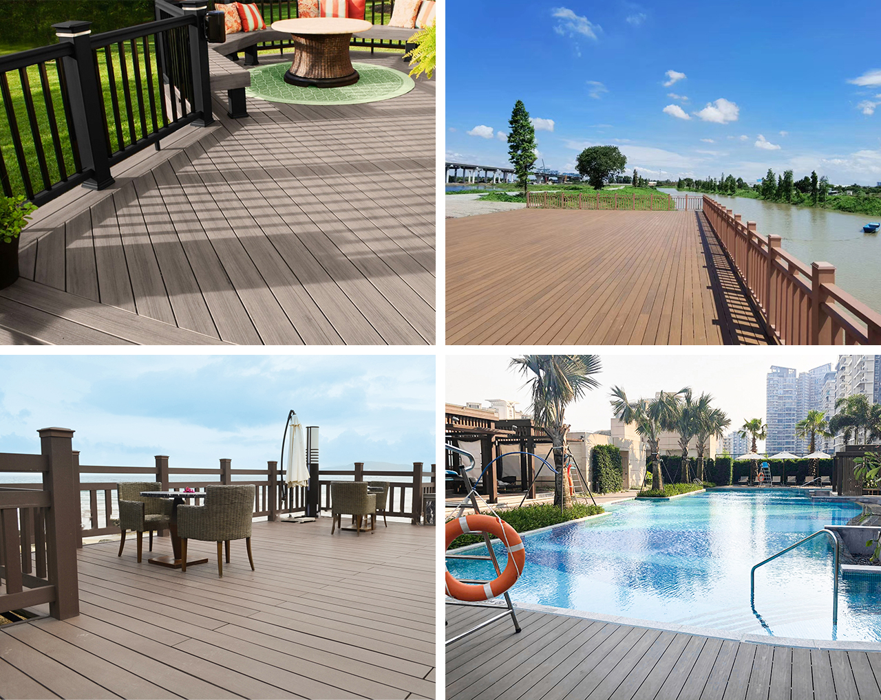 wpc 3d embossing decking