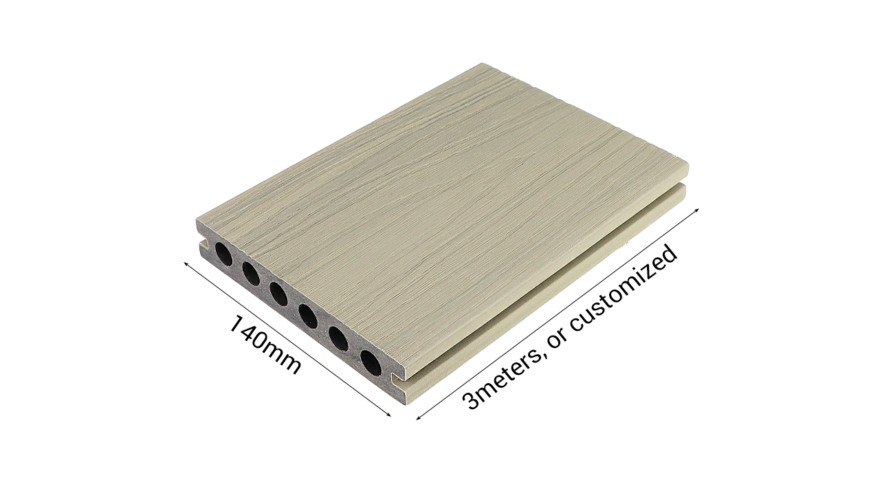 anti-uv wood plastic composite decking