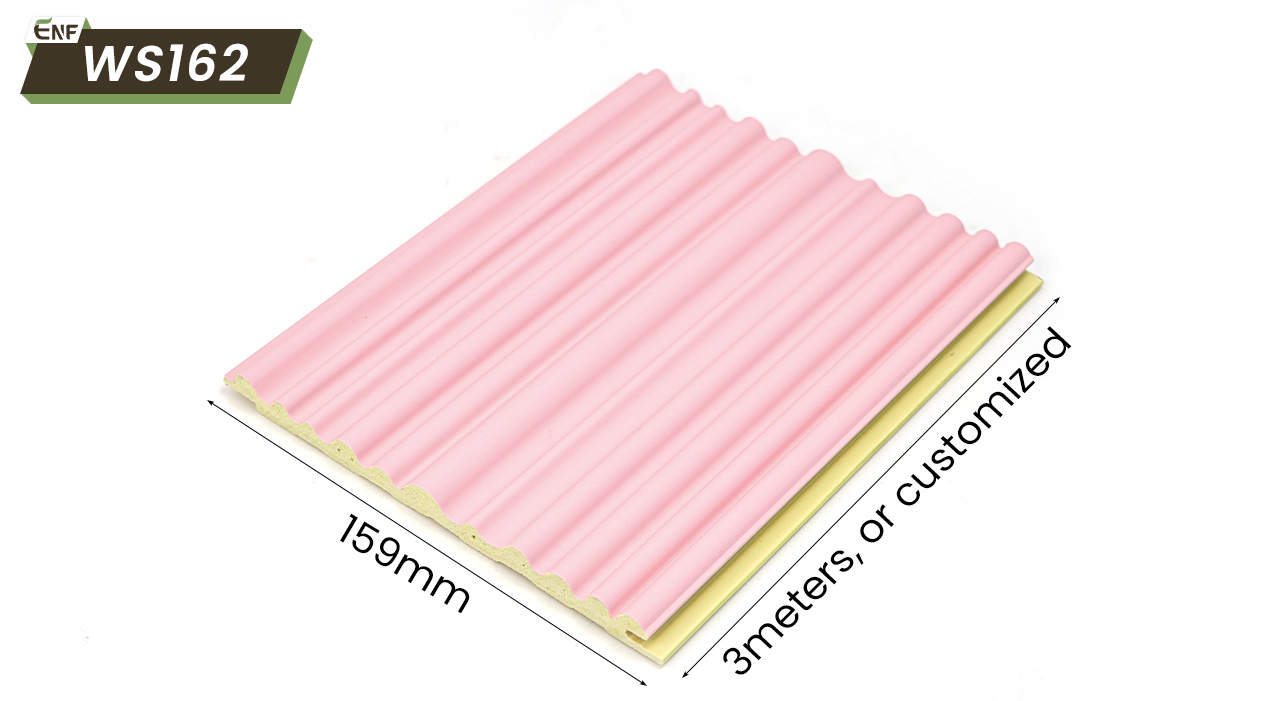 WPC solid circular arc wave panel