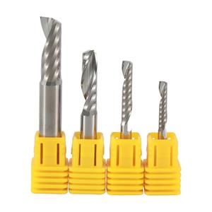 Carbide CNC Milling Cutter Single Flute End Mill For Wood