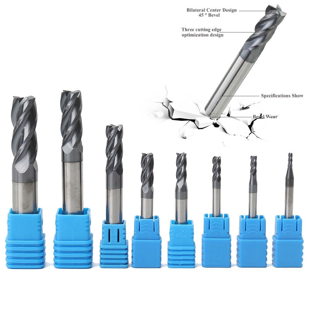 Carbide Square End Mills, Carbide Ball End Mills, Corner Radius End