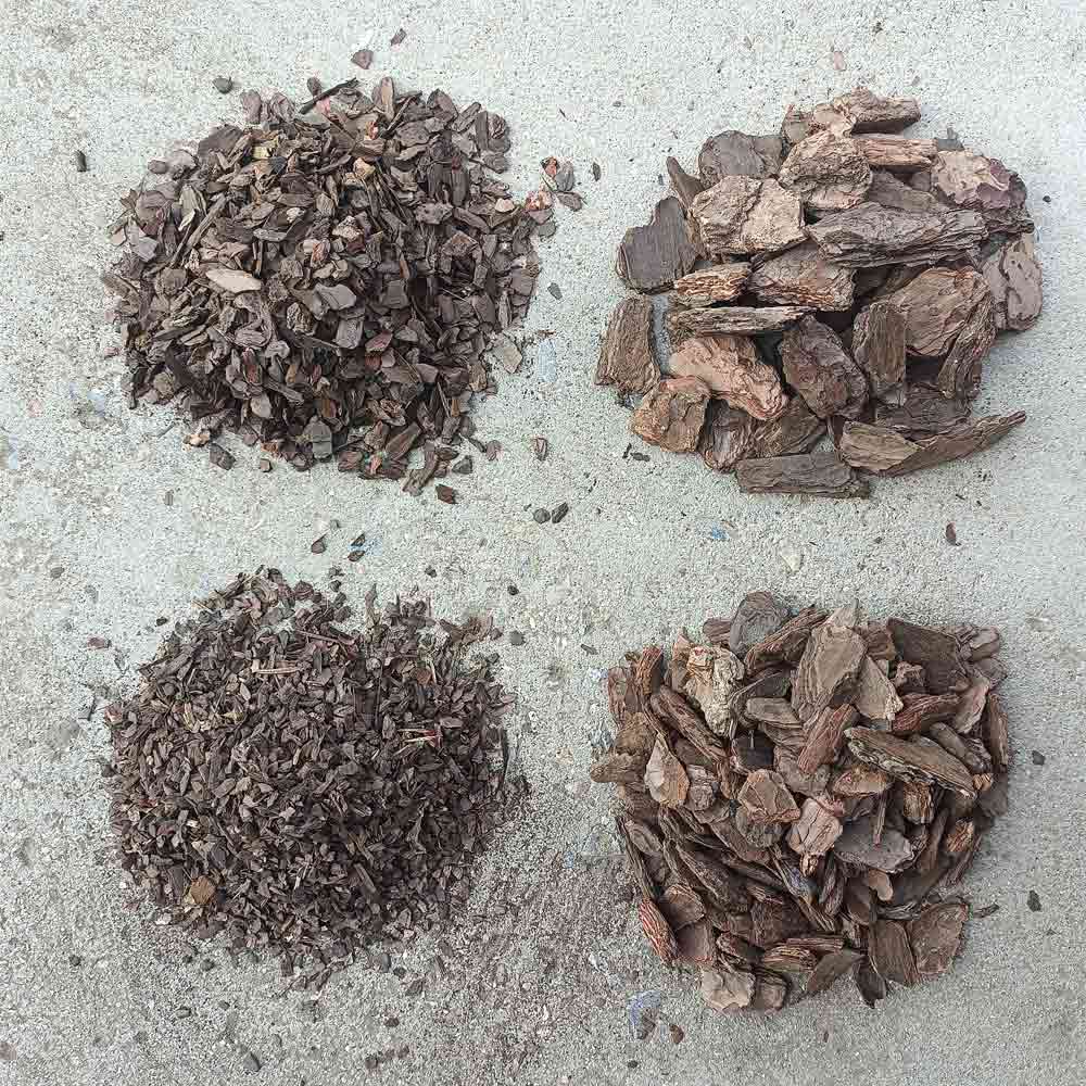 composted fine bark mulch