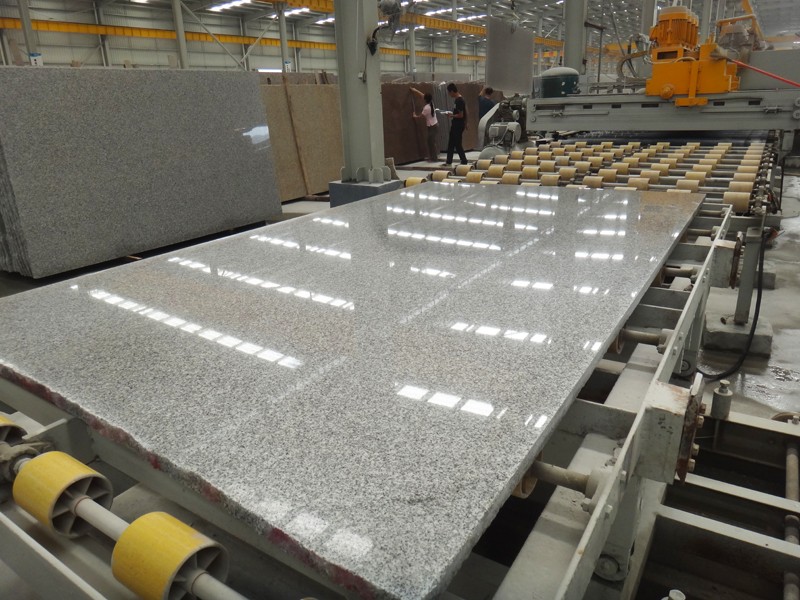 silver grey granite slabs