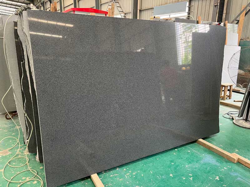 dark grey granite countertop slabs