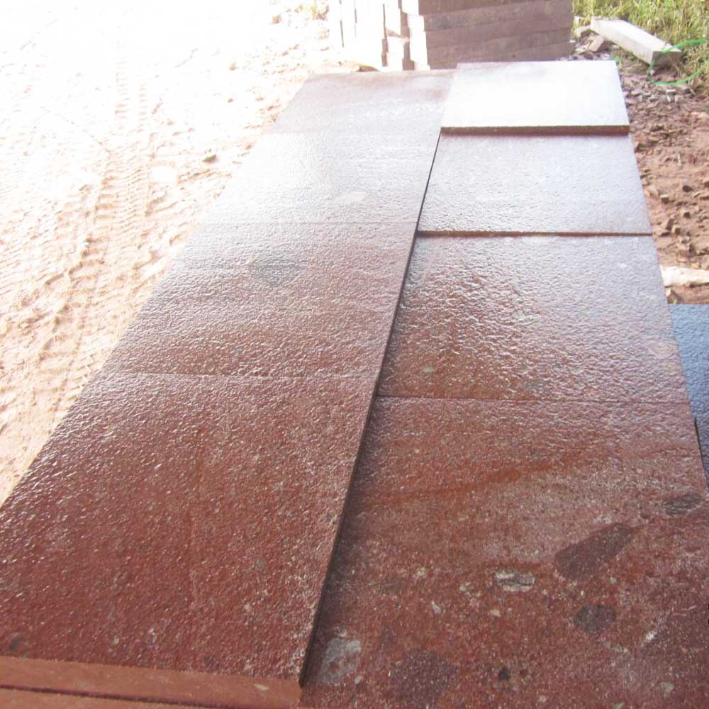 Flamed Natural Dayang Red Porphry Paving