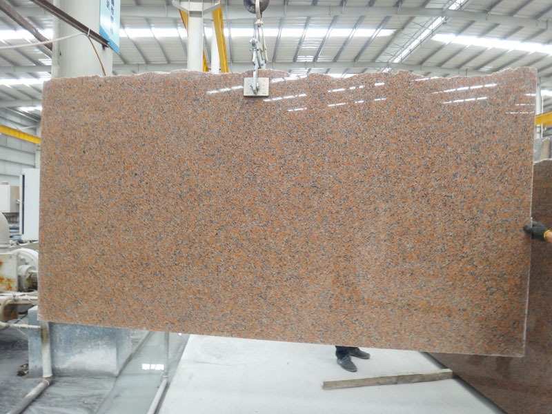 polished maple red granite slabs