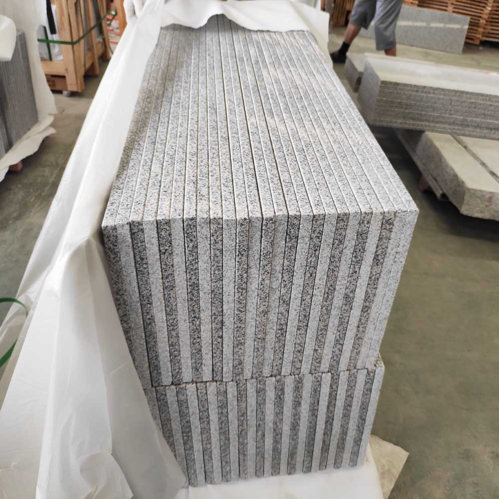 G603 Silver Grey Granite anti Slip Stairs