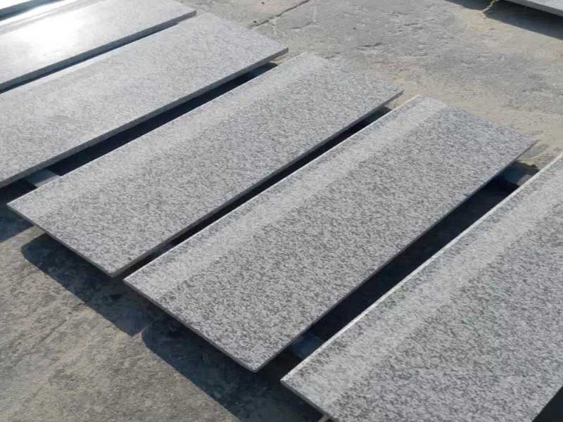 G603 Silver grey granite stairs