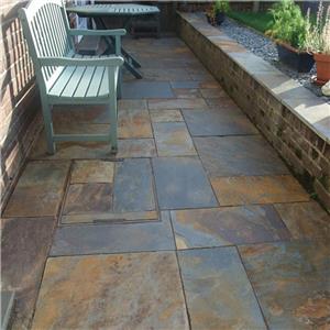 Natural Rusty Slate Patio Pattern Paving