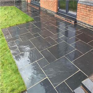 Blue Black Slate Patio Paving Garden Pattern Pavers