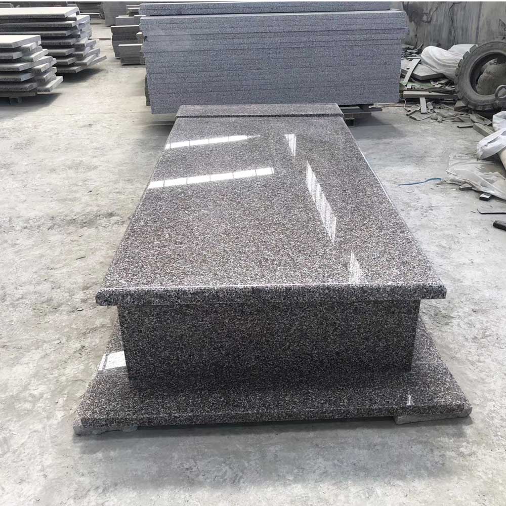 Poland Style New G664 Pink Granite Gravestone