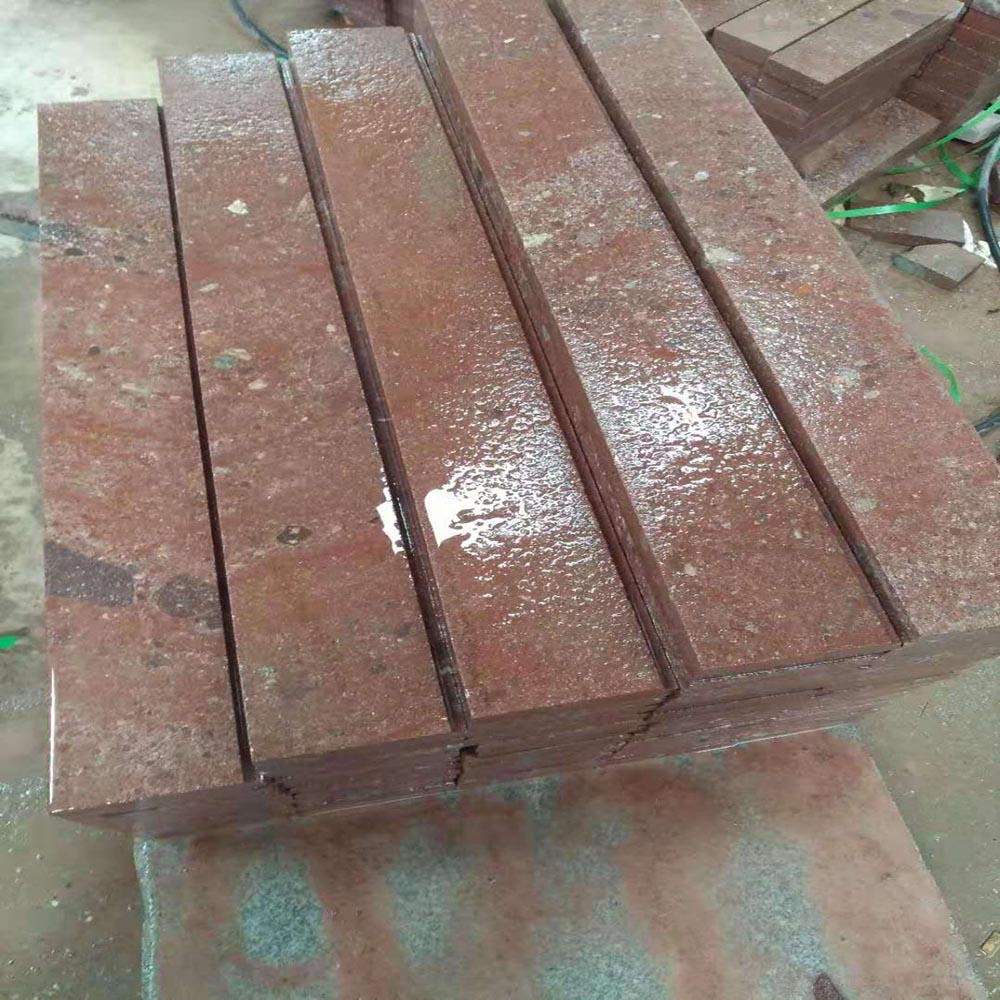 G666 Flamed Natural Stone Red Porphyry Stair Treads