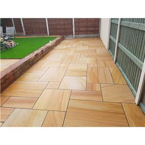 Teakwood Beige Sandstone Sawn Cut 60x60cm Pavers