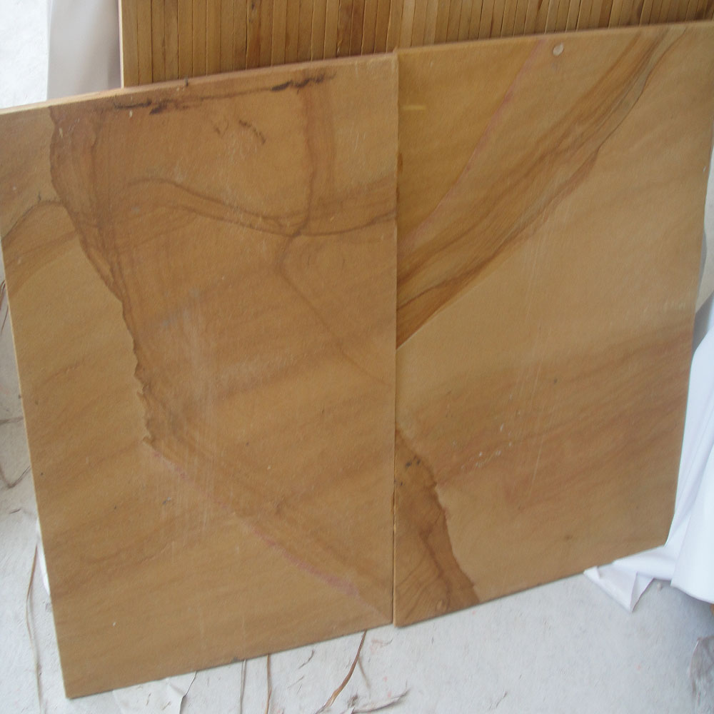Teakwood Beige Sandstone Sawn Cut 60x60cm Pavers