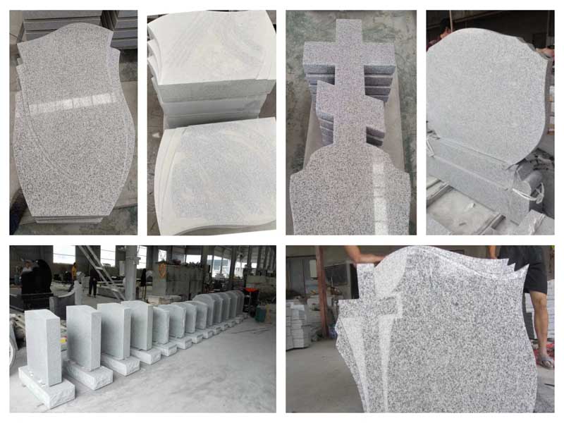 G603 silver grey granite monuments