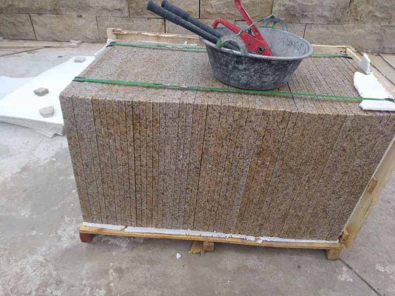 buff granite paving G682SD