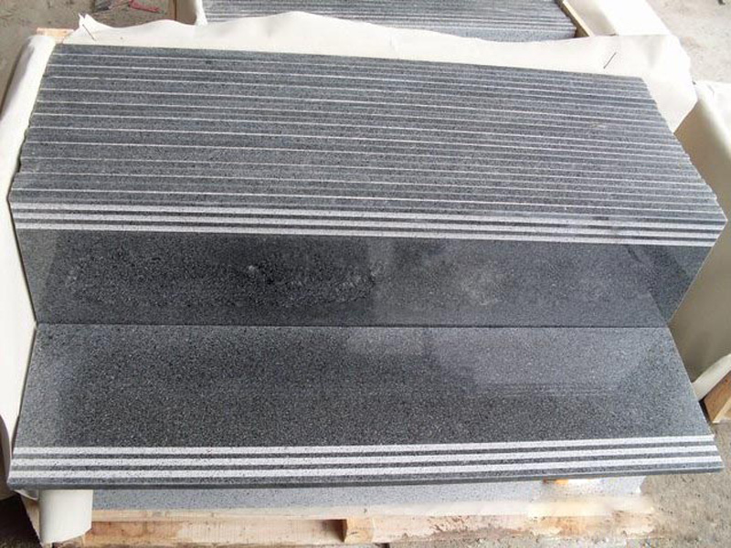 G654 Padang dark granite steps