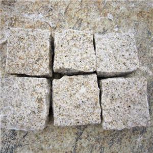 Natural Rusty Yellow Granite G682 Cubestones