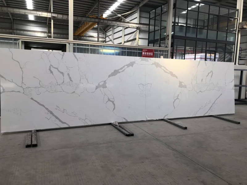 Calacatta White Quartz slabs