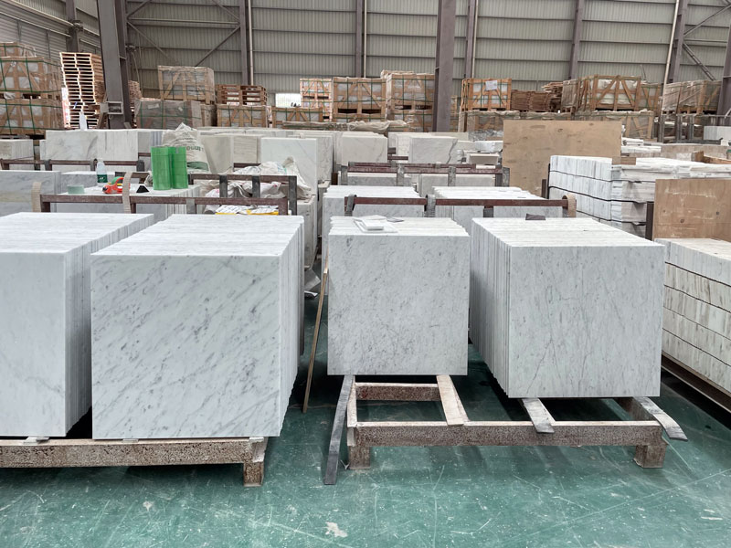 Italy Bianco Carrara White Marble Tiles