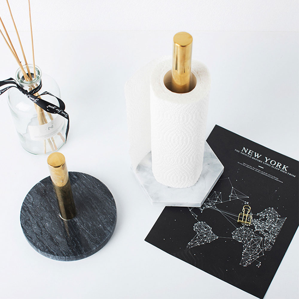 Marble Paper Towel Holder