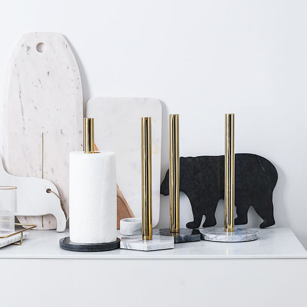 Marble Paper Towel Holder