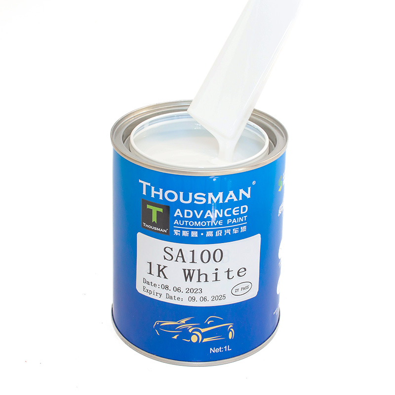 Solid white car paint