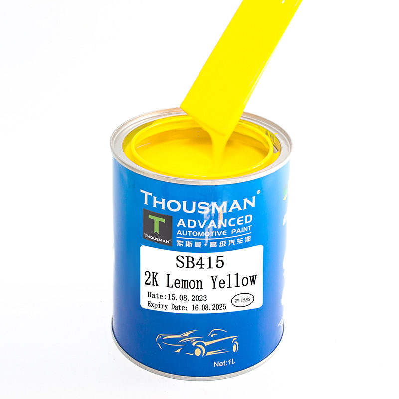 Lemon Yellow car paint