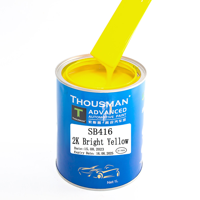 Bright Yellow 2K car paint