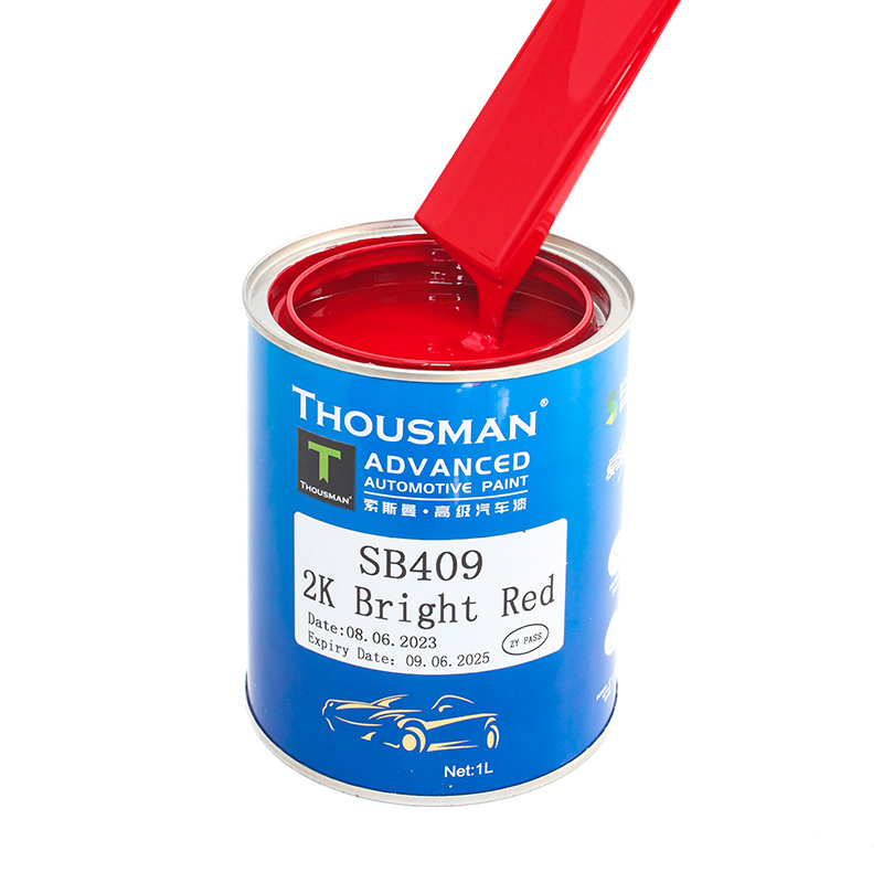Bright Red car paint