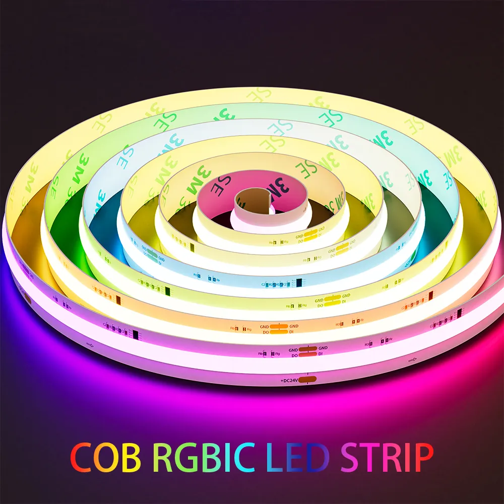 Älykkäät osoitteelliset RGBW COB LED-nauhat 720 lediä/metri