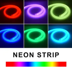 12V Pyöreä Flex Neon Light LED-nauhat Smd2835