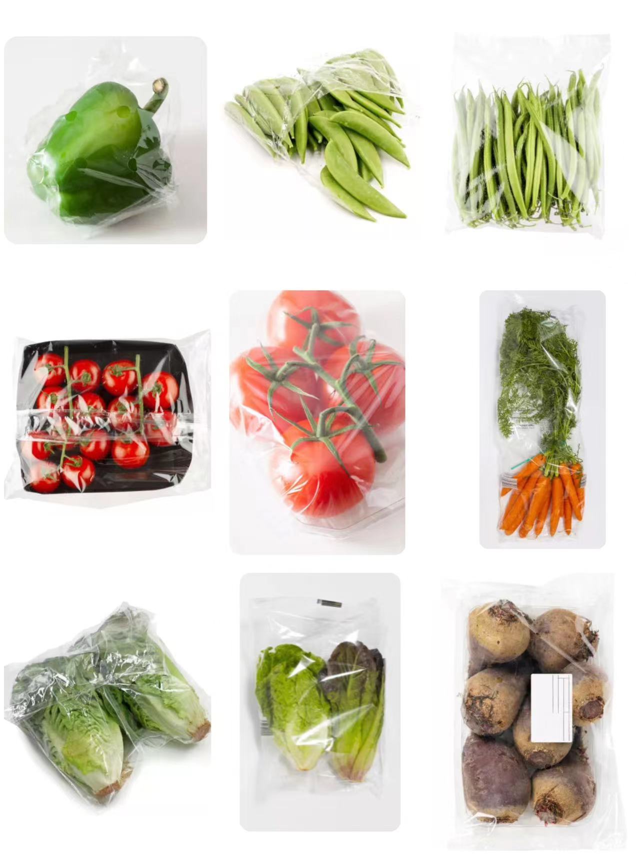Vegetable packaging machines