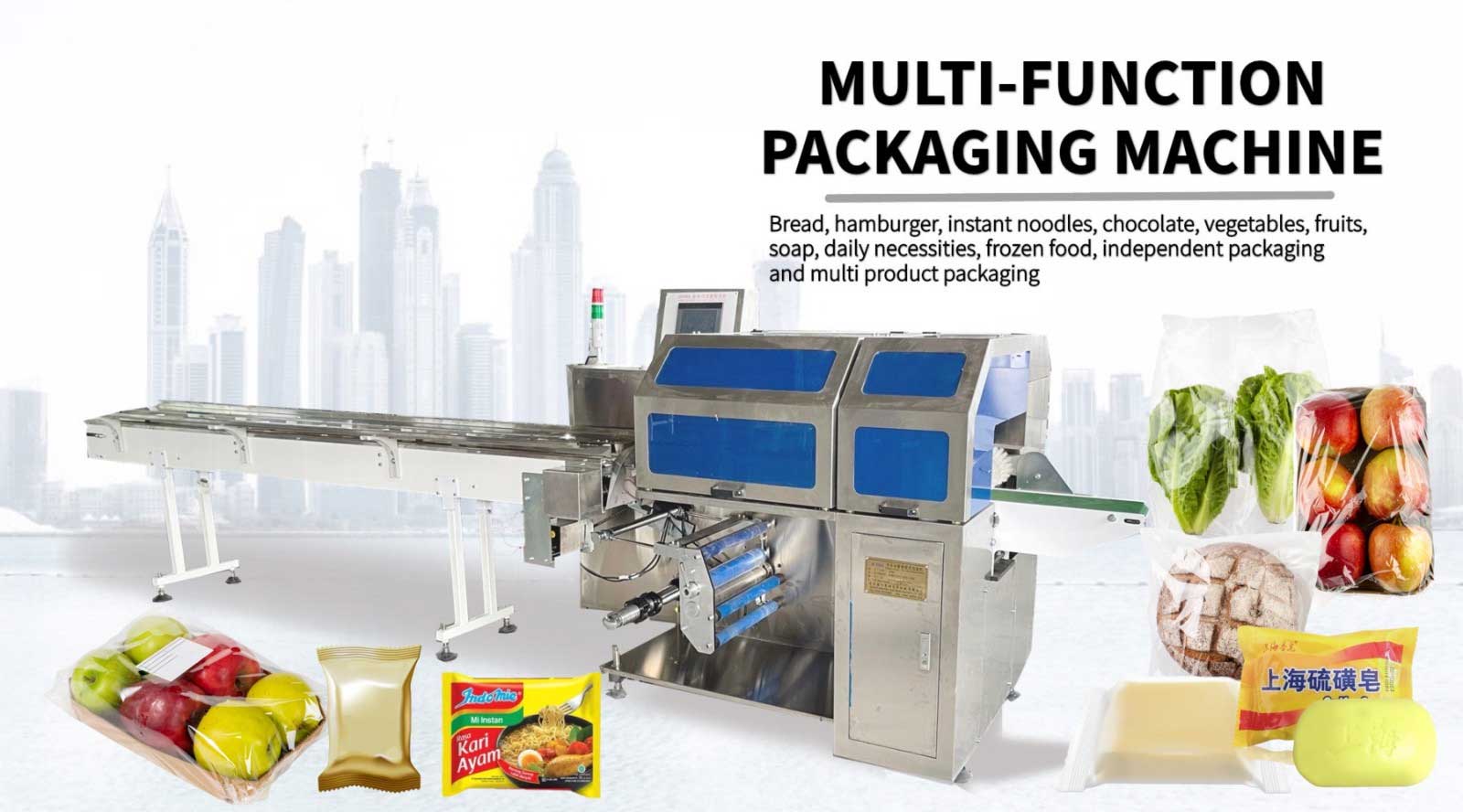 Vegetable packaging machines