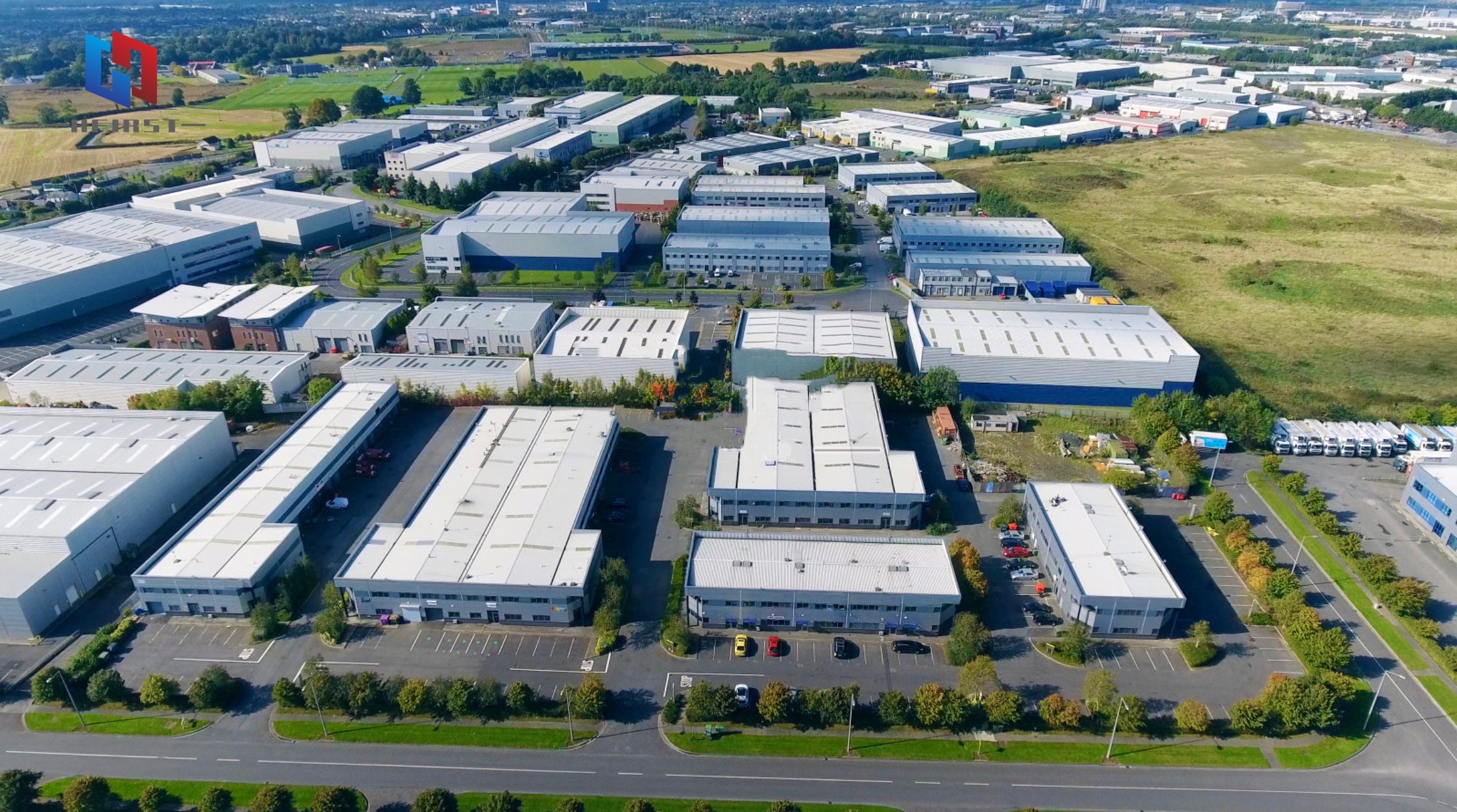 Vedere aeriană a fabricii