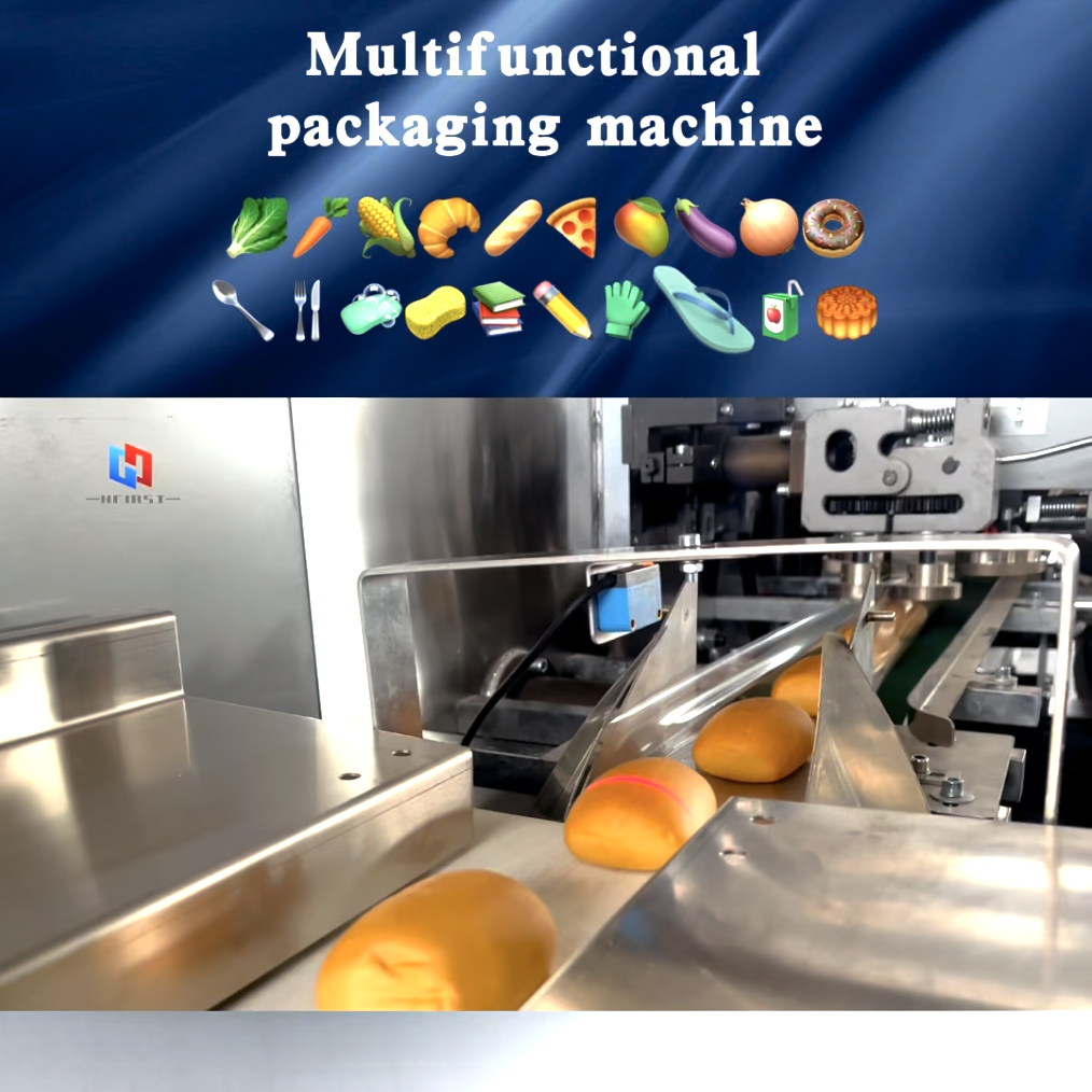 Expositor de máquina envasadora multifuncional