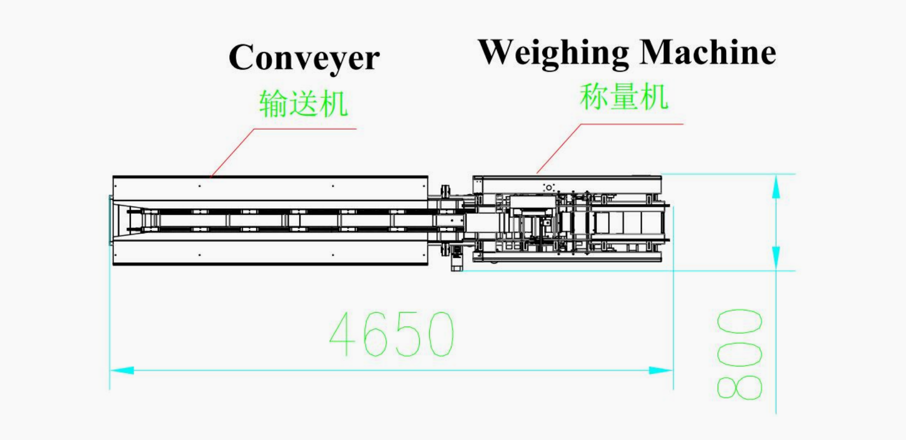 Automatic weighing machine for spaghetti