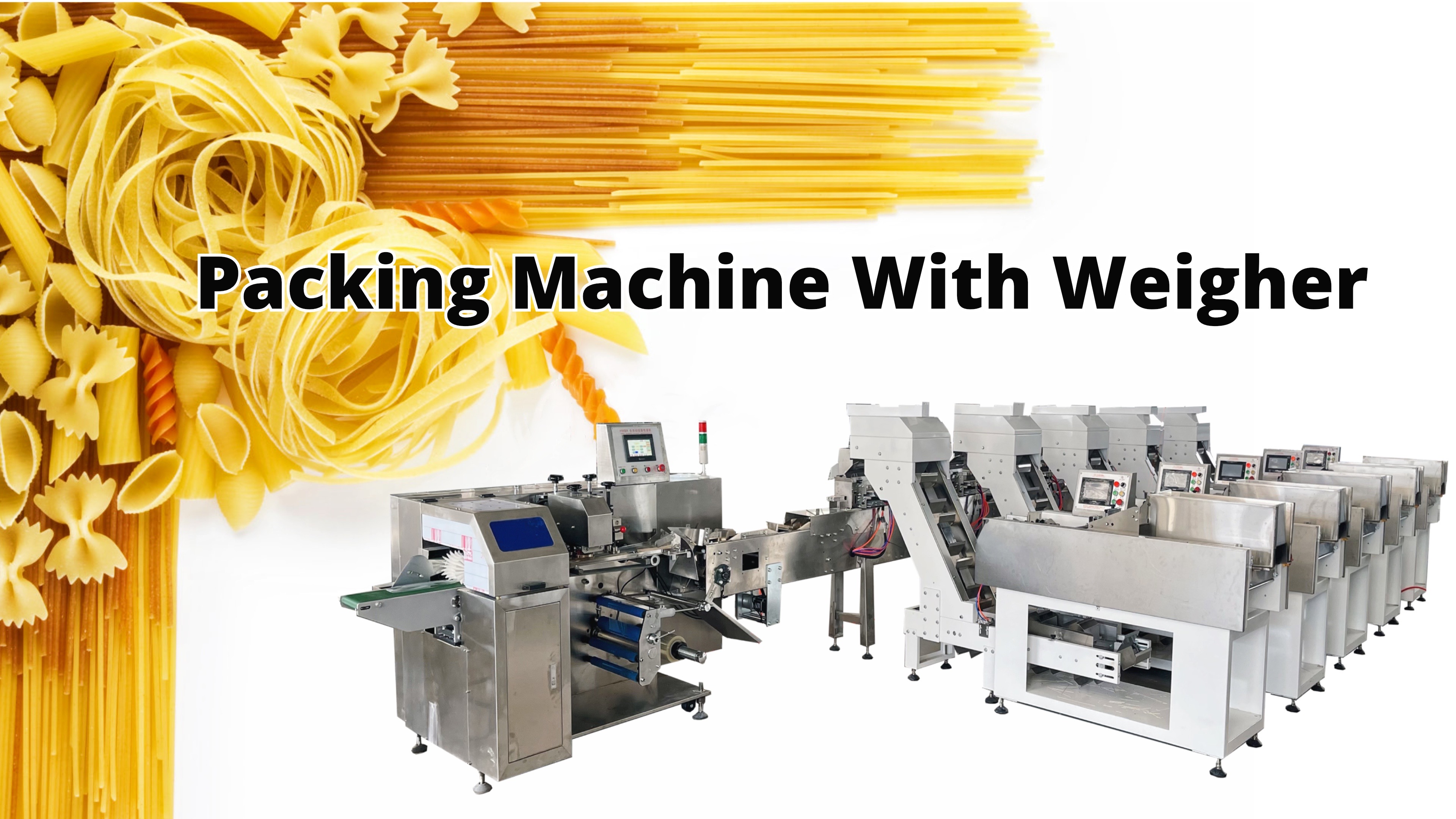 spaghetti Weighing and packaging machine usage demonstration