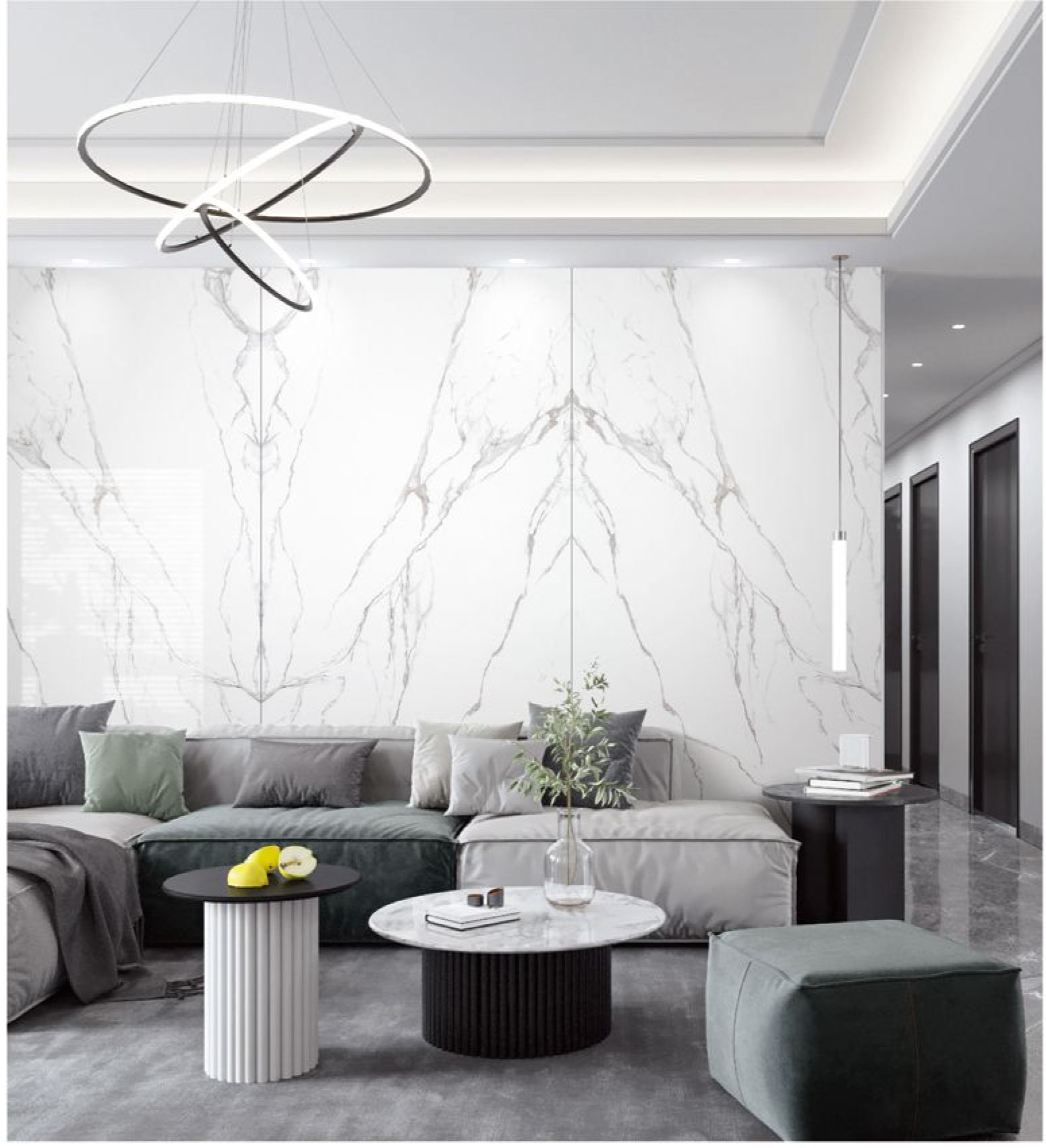 Himalaya witte nano-kristalglas marmeren stenen plaat