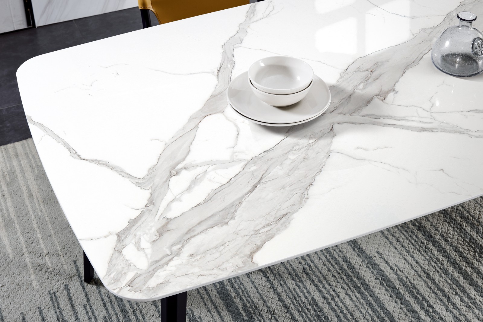 nano glass calacatta white slabs