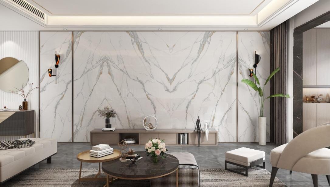 calacatta gold nano crystal glass stone